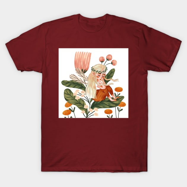 Flower Fairy T-Shirt by Iz Ptica